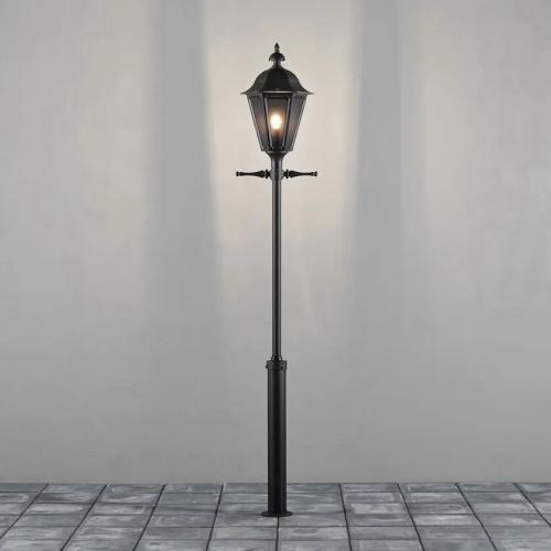 Pallas Stolpelampe Inklusive Stolpe E27 230-240V IP23 Sort Konstsmide