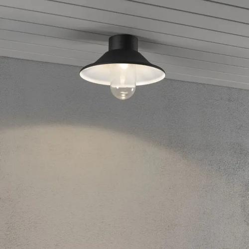Vega Wall/Ceiling Lamp LED 8W 230-240V IP44 Black Konstsmide