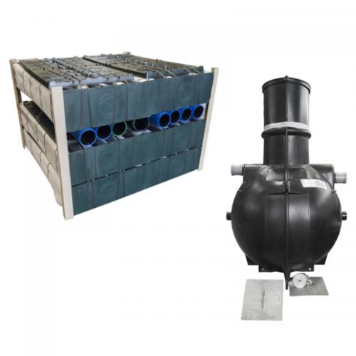 Slamavskiljare 1kbm 1 utl + 6 biomoduler