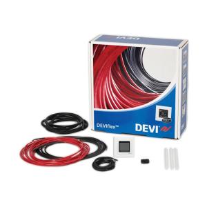 Värmekabel Kit 100 5m² 500W 230V Touch Röd Devi