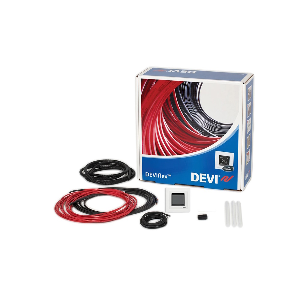 Devicounter Kit Värmekabel Kit 100 9m² 900W Touch 230V Devi