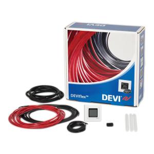 Värmekabel Kit 100 12,5m² 1250W Touch 230V Devi