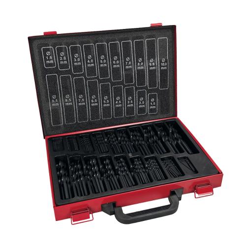 Snabbstålborrsats 1-10mm 170-Delar Voltage