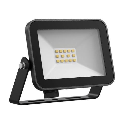 Fox Floodlight 3Poles 1070lm 4000K 10W 220-240V IP65 Black Solar Netto