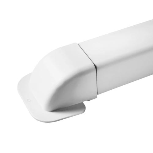 Wall Connector For LX Duct White Luftexpressen