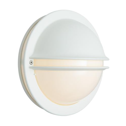 Berlin Vägg, Vit/Opal, 46W, E27, IP65, Norlys 611W