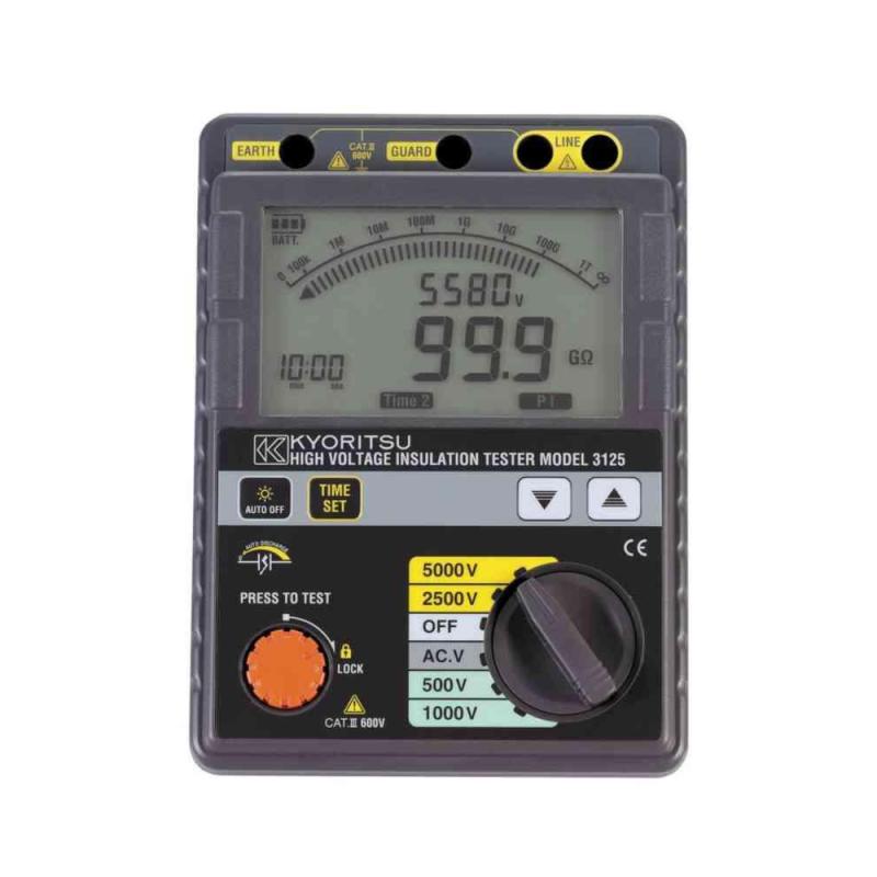 Digital Högspänningsisolationsprovare Kyoritsu 3125 5kV Elma
