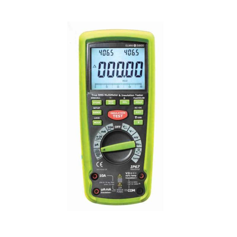Isolationstestare 5800 Med TRMS Multimeter Elma