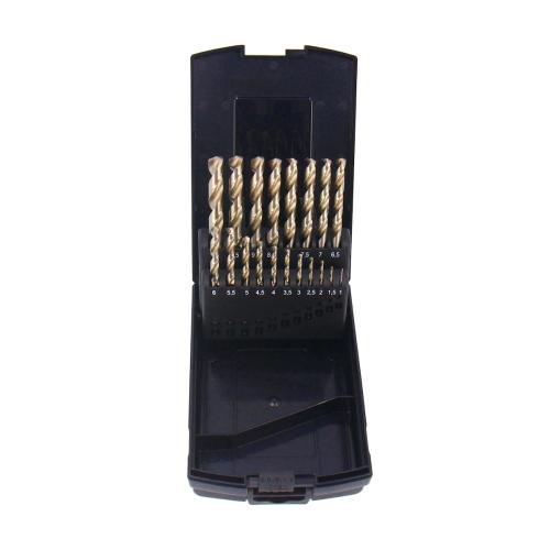 Borrset HSS Cobalt 1-10mm 19-Delar Tecos