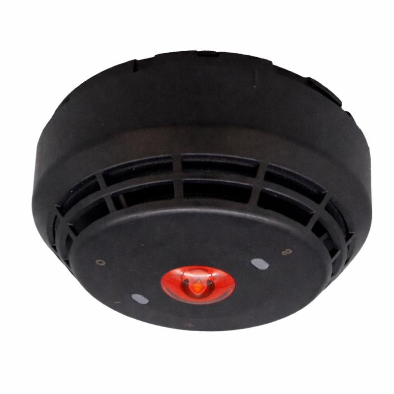Kombide Rök/Värmedetektor Siren Med Rött Blixtljus 17-29VDC IP21C Svart Kidde Commercial