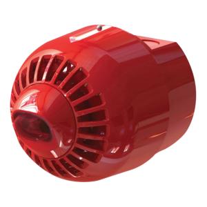 Wall Mount Red Strobe Siren 12A 32VDC IP65 Red Kidde Commercial