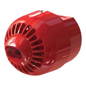 Wall Mount Red Flashing Siren 24VDC IP65 Red Kidde Commercial