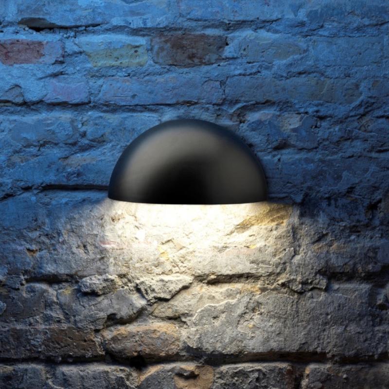 Bello Vägglampa Midi E27 220-240V IP44 Svart Solar Light