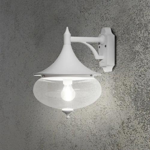 Libra Wall Light E27 230-240V IP23 White Konstsmide