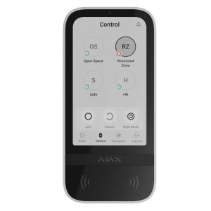 Ajax Tastatur Touchscreen Hvid