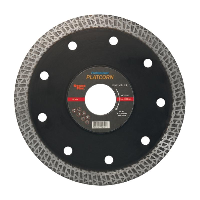 Diamantkapskiva Platcorn Tunn 125x1,2x22,2mm Germaflex