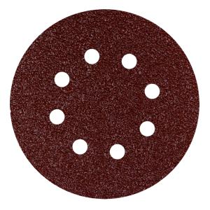 Slibeskive Med Velcro 8-Huls Kornstørrelse-40 115mm 5stkx10pakke ​Germaflex