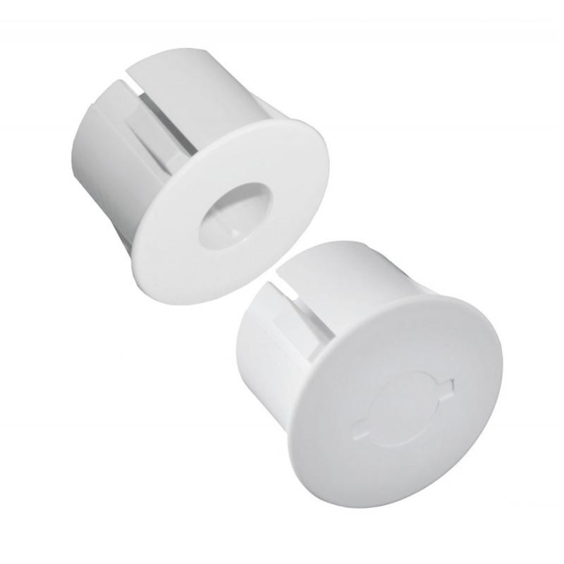 Alarmtech Plastadapter Med Stærk Magnet MC200 25mm 2stk Hvid