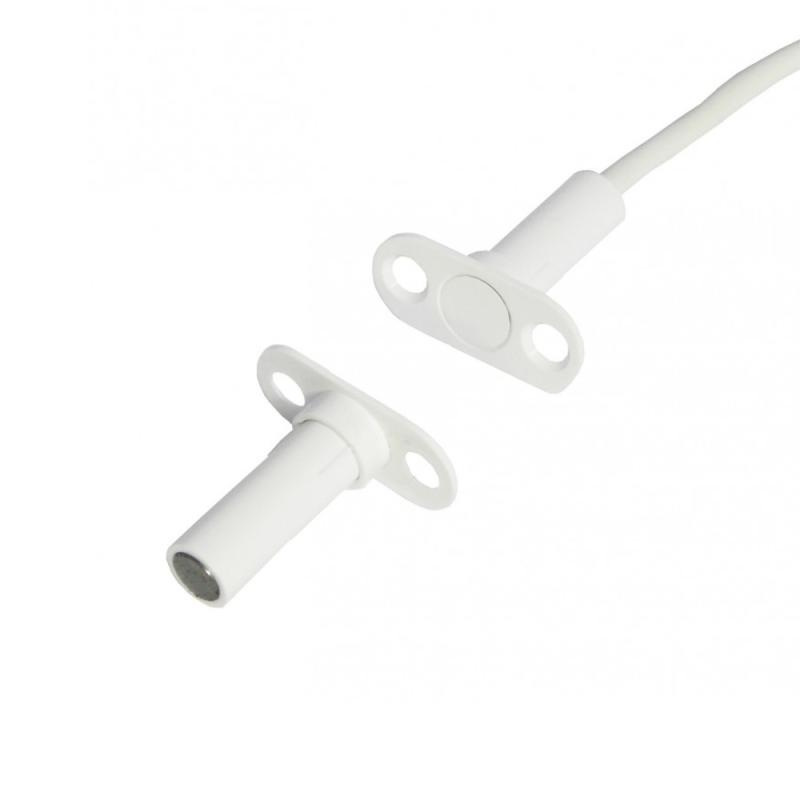 Alarmtech Magnet Kont Flange S1 5m IP67 Hvid