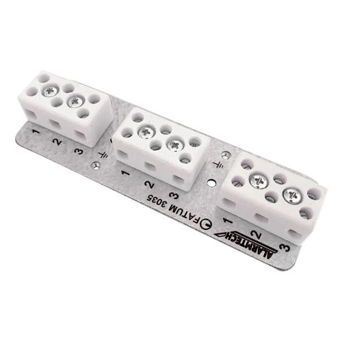 Alarmtech Ceramic Fire Terminal Screw Connection White