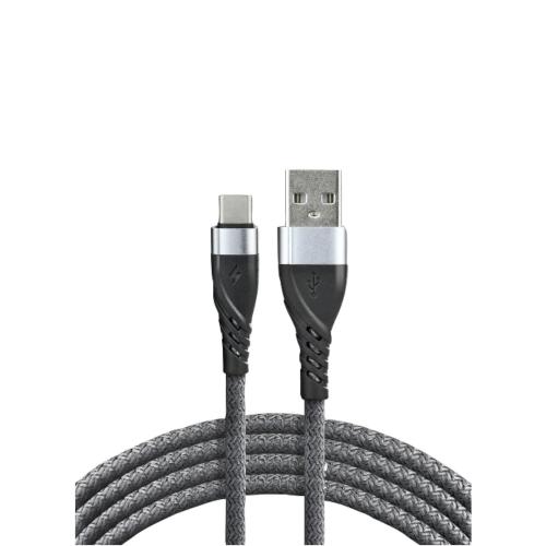 Opladningskabel USB-C Mesh 3A 2m Everactive