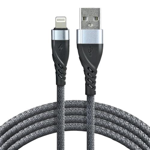Opladningskabel USB Lightning 2,4A 2m Everactive