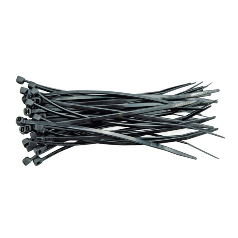 Buntband Nylon 430x4,8mm Svart 100st Vorel