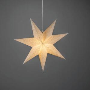 Paper Star Embroidery E14 60cm IP20 White Konstsmide