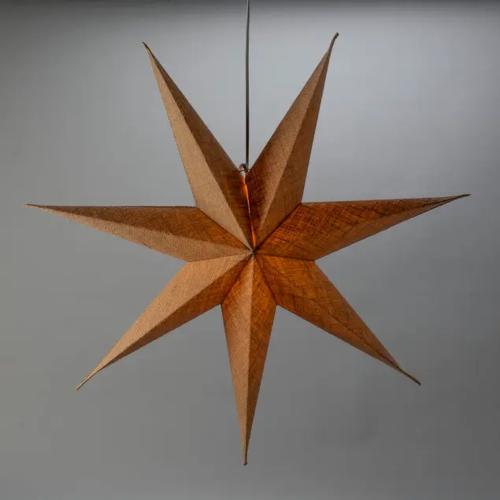 Papirstjerne E14 78cm 230V IP20 Naturlig Konstsmide