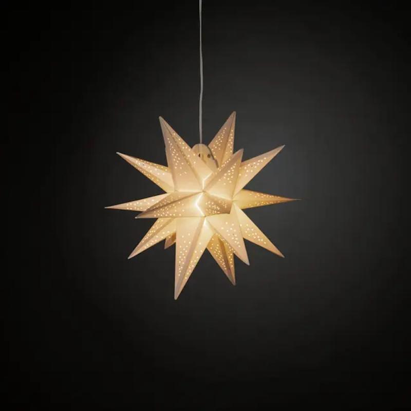 3-D Pappstjärna LED G4 45cm IP20 Vit Konstsmide