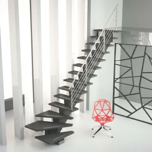 Spartrappa Byggera Gomera Design 2 Högervriden Exkl. Räcke