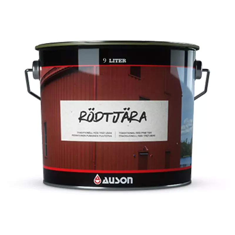 Rödtjära Auson Pigmenterad Trätjära (9 Liter)