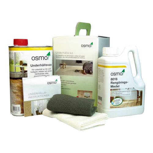 Underhållskit Vit Komplett Set För Hårdvaxoljade Golv Osmo