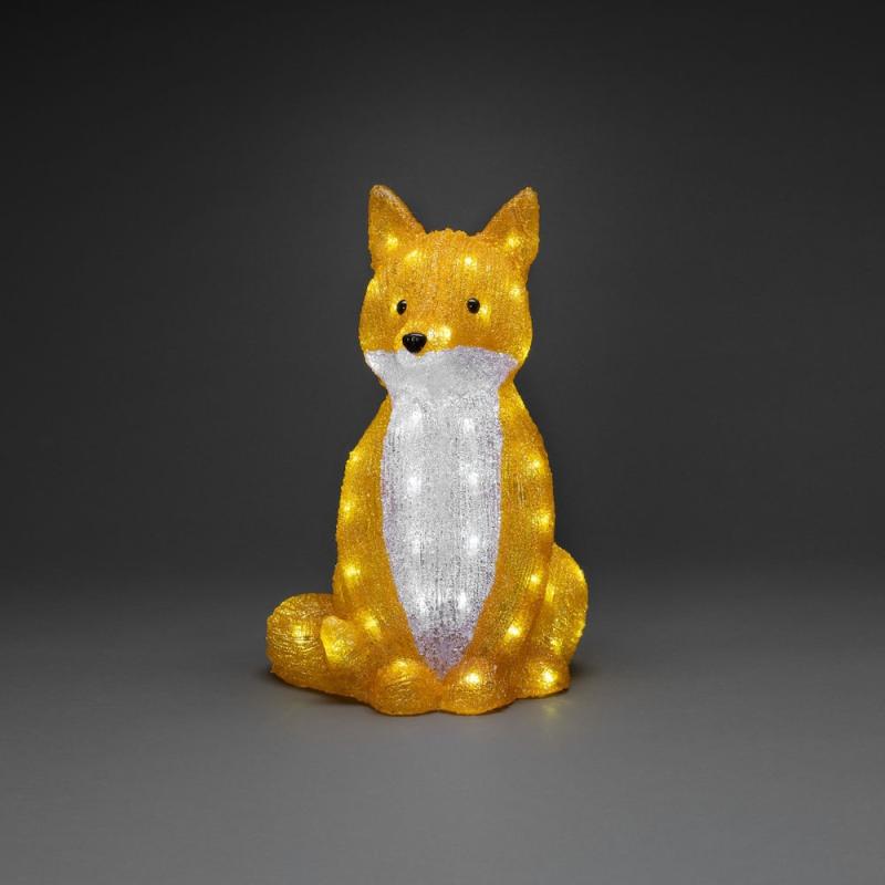 Fox Acryl 64 LED 40cm IP44 Orange Konstsmide