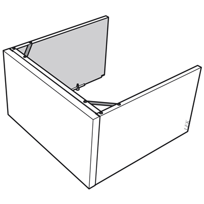 Överskåp till NIBE F-730, F-750, F-110 och FLM