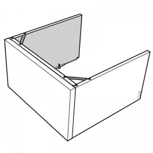 Överskåp till NIBE F-730 m.fl. 445 mm