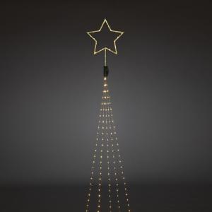 Juletræsløkke Med Topstjerne 274 LED, Guld, Konstsmide