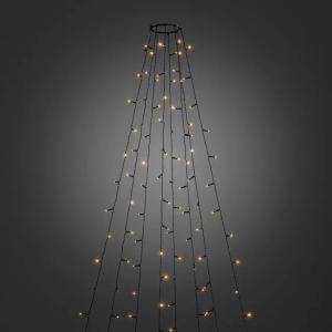 Christmas Tree String 240 Amber LED IP44 Black Konstsmide