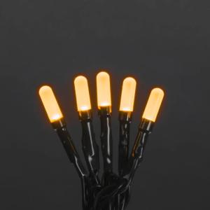 Lyskæde 50 Amber LED Frosted IP20 Grøn Konstsmide