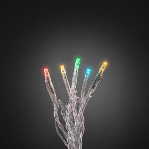 Lyskæde 20 Flerfarvet LED IP20 Klar Konstsmide