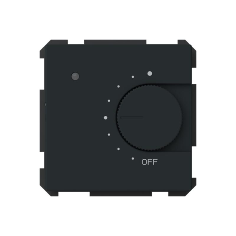 Termostat Med Golvsensor BT 16A 0,5W 250V IP21 Matt Svart ABB