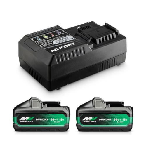 Batteriset MULTI VOLT 18V/36V 2XBSL36A18X+UC18YSL3, HiKOKI 68020923