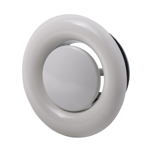 Frånluftsventil 125mm Stål Vit Flexit