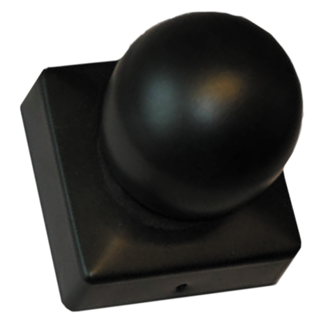 Stolphatt Svart Med Kula 97x97mm