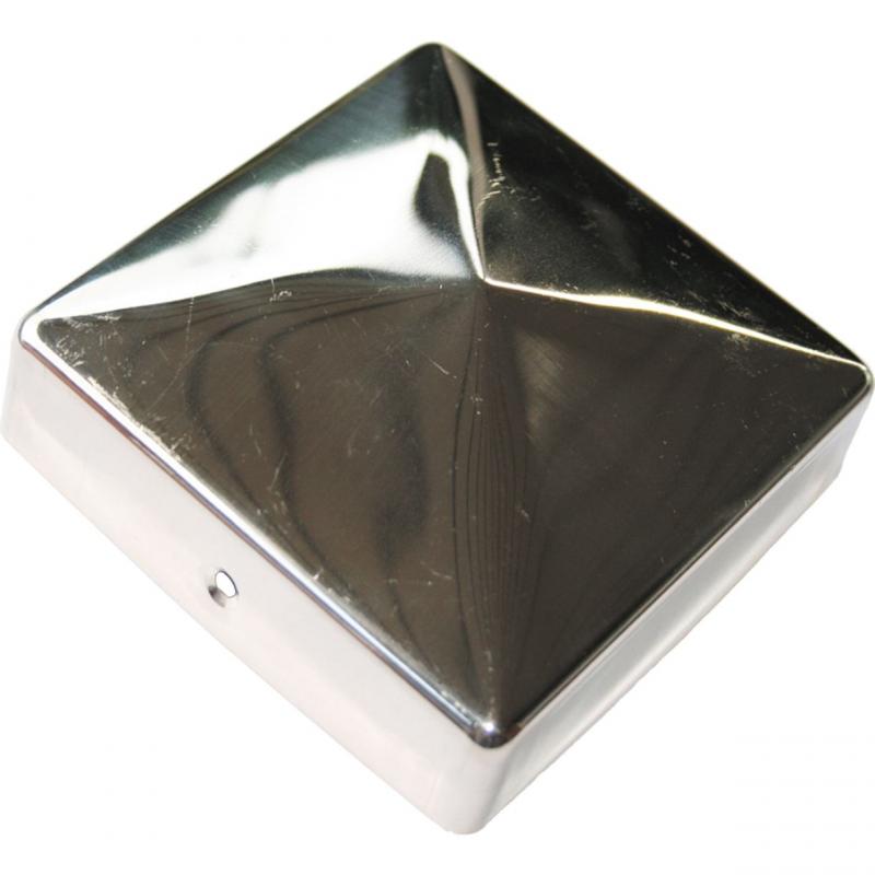 Stolpehætte Rustfri 101x101mm