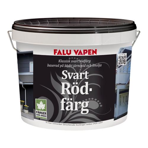 Rödfärg Kokt 4L Svart Falu Vapen