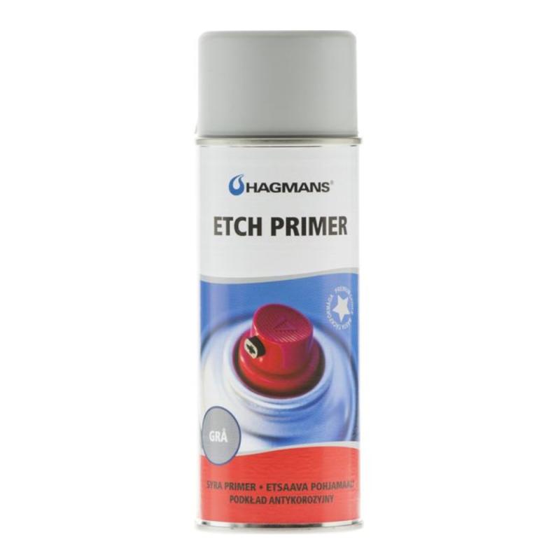 Spraymaling Etchprimer 0,4 Liter Grå Hagmans