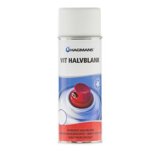 Sprayfärg 0,4 Liter Vit Halvblank Hagmans