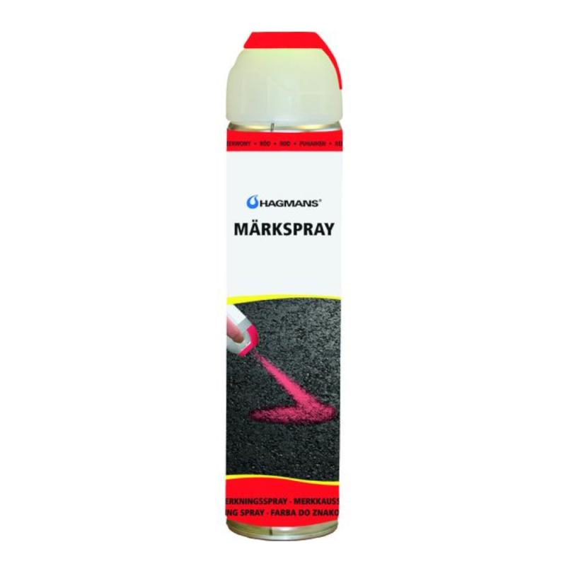 Markeringsspray 0,6 liter Ensfarvet Rød Hagmans
