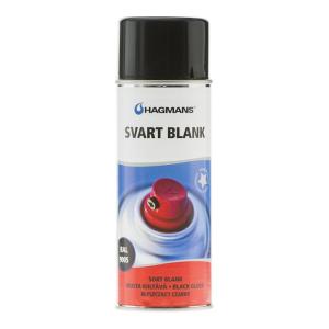 Sprayfärg 0,4 Liter Svart Blank Hagmans